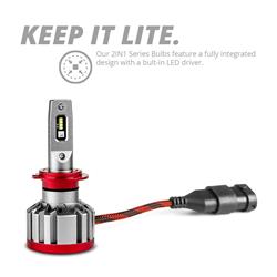 XK Glow XKchrome Devil Eye 2-in-1 Headlight Bulb Kits XK045004-9007