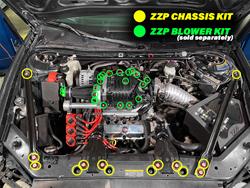 ZZPerformance Engine Bay Dress Up Kits ZZ-ENG-BASE-BLACK