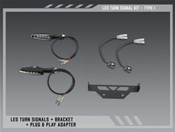 V2 Fender Eliminator LED Turn Signal Kits 075BG-STD-I-K