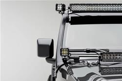 ZROADZ Front Roof LED Light Brackets for 2020-2022 GLADIATOR, 2018-2022 WRANGLER - Z374831-BK2