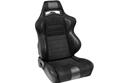 Corbeau LG1 Wide Racing Black Suede Seat S25501WPR