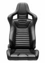 Corbeau Sportline RRS Black Vinyl Seat 74901PR