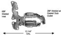 Catco Federal/EPA Direct-Fit Catalytic Converters for 2003-2005 6 - 1185