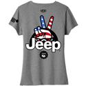 Jeep Wave USA Ladies V-Neck T-Shirts