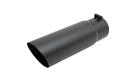 Gibson Elite Black Series  Round, Black 2.50 Inch Exhaust Tip 500552-B