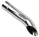 Jones Exhaust Chrome Plated  Round, Chrome 2.50 Inch Exhaust Tip JTD212