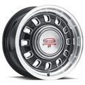 Legendary Wheels 12-Slot Black Machined Wheels 15x7