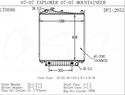 OSC Automotive Radiators for 2007-2010 EXPLORER, EXPLORER SPORT TRAC, MOUNTAINEER - 2952