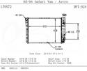 OSC Automotive Radiators for 1985-1994 ASTRO, SAFARI - 924