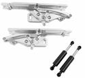 Ringbrothers Billet Solid Frame Hood Hinges for 1968-1972 CHEVELLE, 1970 IMPALA, 1970-1972 MONTE CARLO - 1051NS