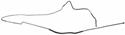 The Right Stuff Front to Rear Fuel Lines for 1970-1972 CHEVELLE, EL CAMINO - CGL7030S