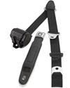 RetroBelt 3-Point Retractable Lap and Shoulder Seat Belt Systems 369-BLK-12