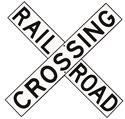 Railroad Crossing Aluminum Sign - Free Shipping on Orders Over $99 at ...