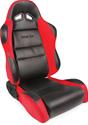 Procar Sportsman Racing Black/red Vinyl/velour Seat 80-1605-64L