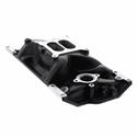 Summit Racing™ Black Cast Aluminum Intake Manifold for SBC with Vortec Heads SUM-226062-B