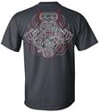 Pinstriped Engine Flames T-Shirt