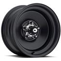 U.S. Wheel 68 Series Rat Rod Satin Black Wheels 15x7