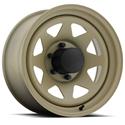 U.S. Wheel 704 Series Stealth 8-Spoke Desert Sand Wheels