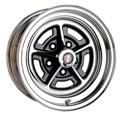 Wheel Vintiques 57 Series Buick-Style Chrome with Black Powdercoated Slot Wheels 15x7