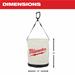 thumbnail image 2 of Milwaukee 48-22-8271 Canvas Utility Bucket – White, 75lb Capacity, Tool Storage 2 of 5
