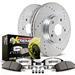 Power Stop Brake Kit For S197 2011-2014 Ford Mustang [Base Models With 2 Piston Front Calipers] - Front And Rear Street Warrior, Truck And