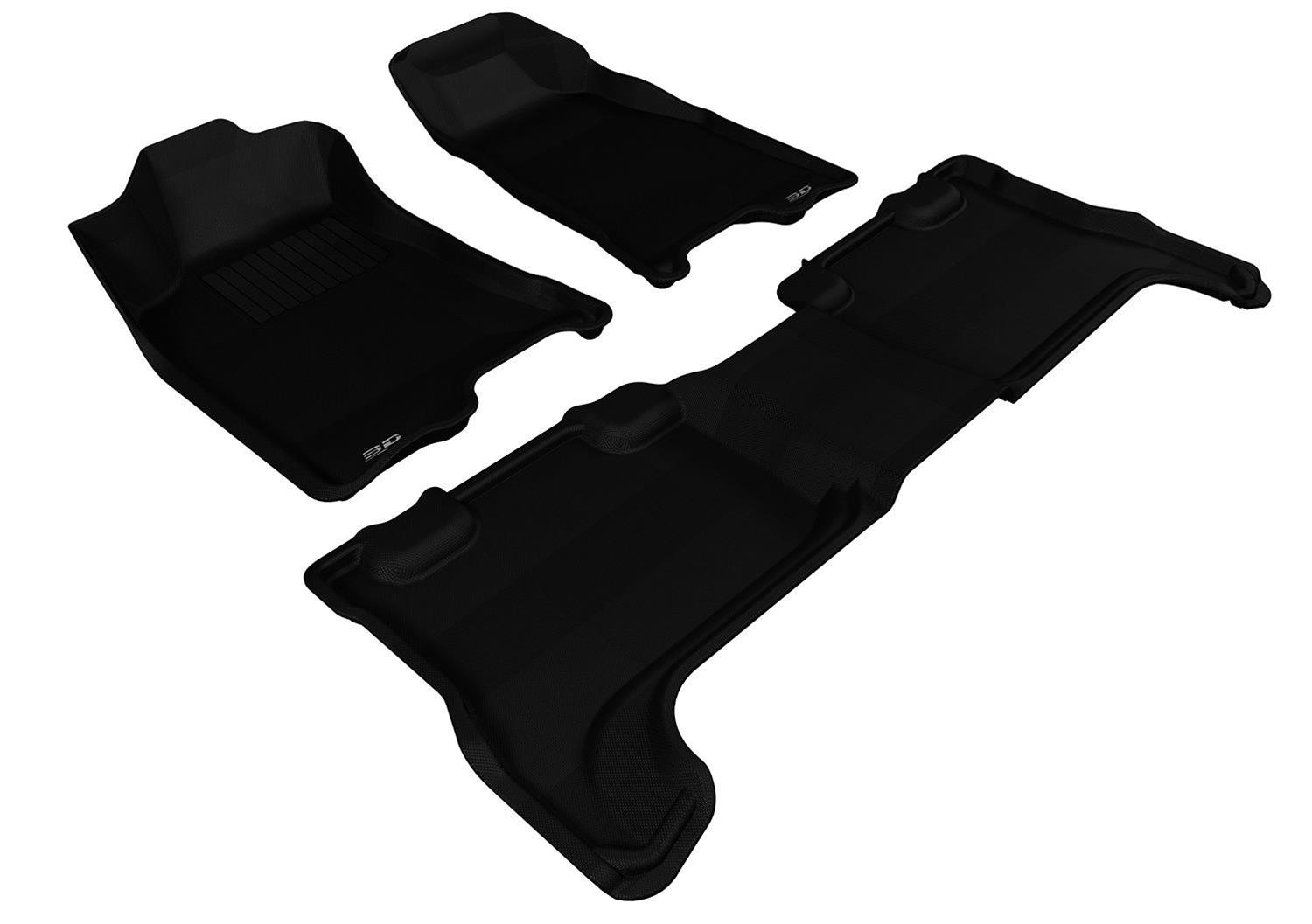 3D MAXpider KAGU 1st Row Floormat - Black | 2006-2011 BMW 3 Series E90/E92 (L1BM00611509) main image 1