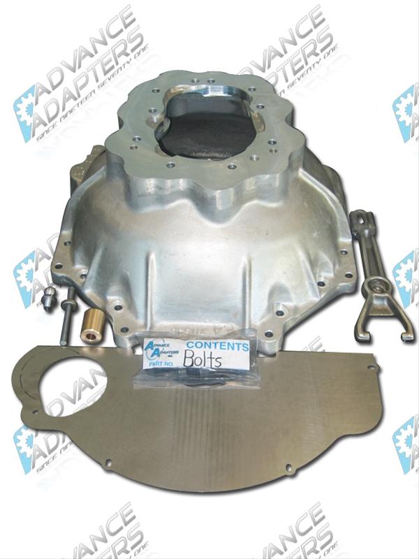 Advance Adapters Chevy to Toyota Transmission Adapter Bellhousings 712561 Bellhousing Adapter, Truck R150/R151F Manual GM V8/4.3L V6, Kit thumbnail 2