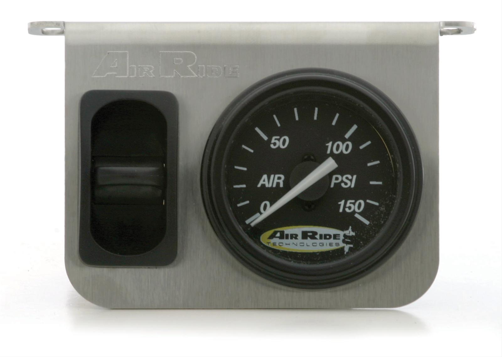 Ridetech Single Analog Control Panel w/ Electrical Pneumatic Switch