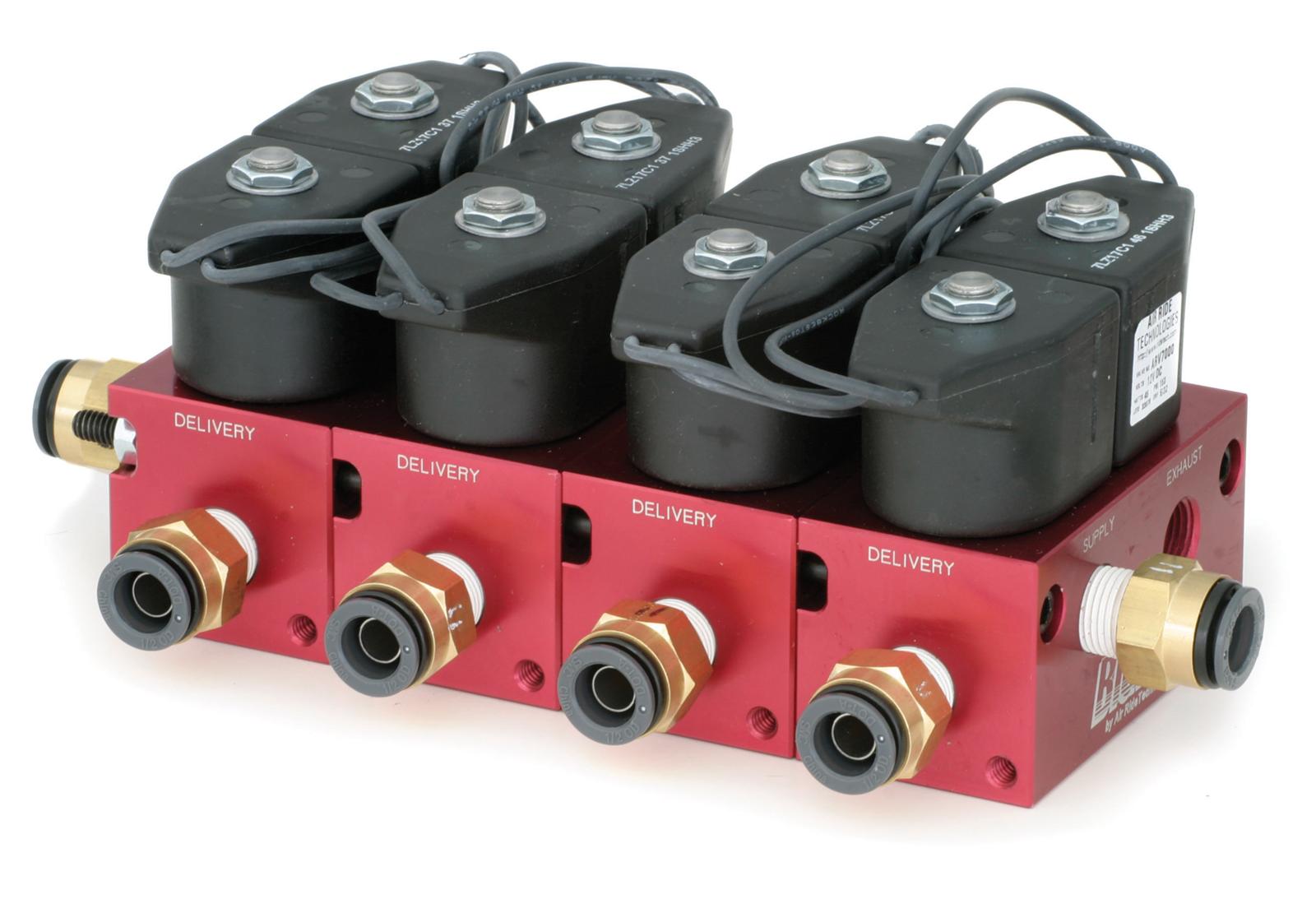 Ridetech 4-Way Big Red Air valve Fittings Not Included