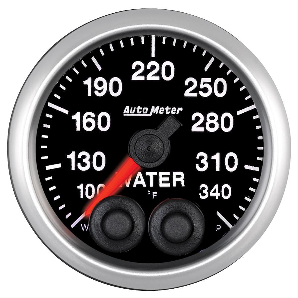 Autometer Elite 52mm 100-340 Deg F Water Temperature Peak and Warn Gauge w/ Electronic Control