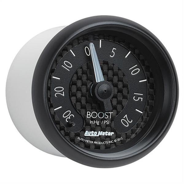 Autometer GT Series 52mm Mechanical 30 In Hg/20 psi Vacuum/Boost Gauge thumbnail 6