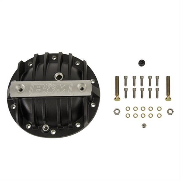 B&M 10 Bolt GM 8.2/8.5/8.6 Inch Differential Cover 71502 Cover, Rear, 10-bolt, Aluminum, Black Anodized, in., Each thumbnail 2