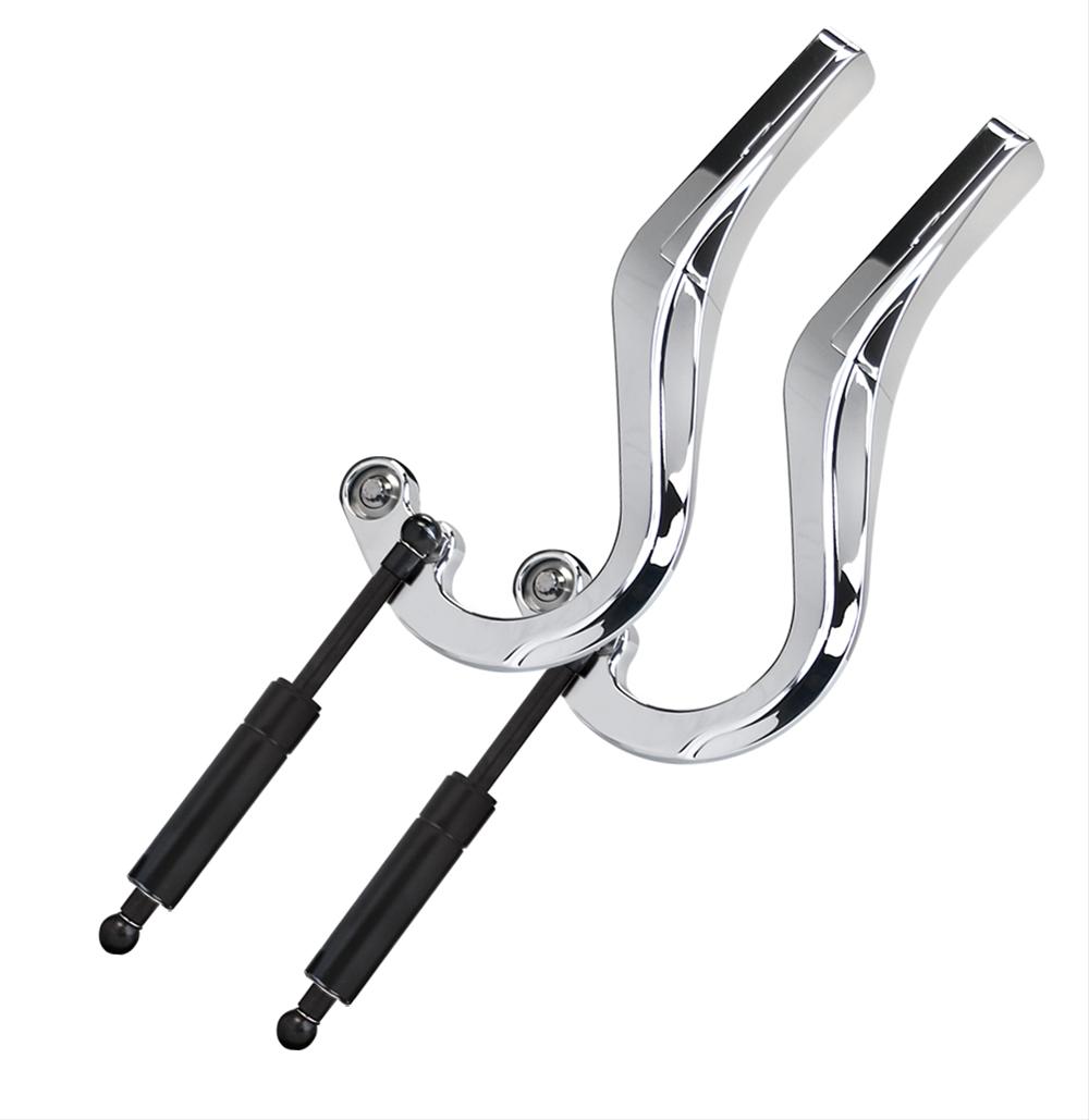 Billet Specialties Trunk Hinges for 1967-1969 CAMARO, FIREBIRD - 875610 Hinge, Aluminum, Polished, Gas Struts Included, Kit thumbnail 2