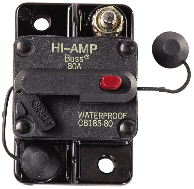 Bussmann CB185-100 Bussmann Type III High-Amp Waterproof, Flush Mount
