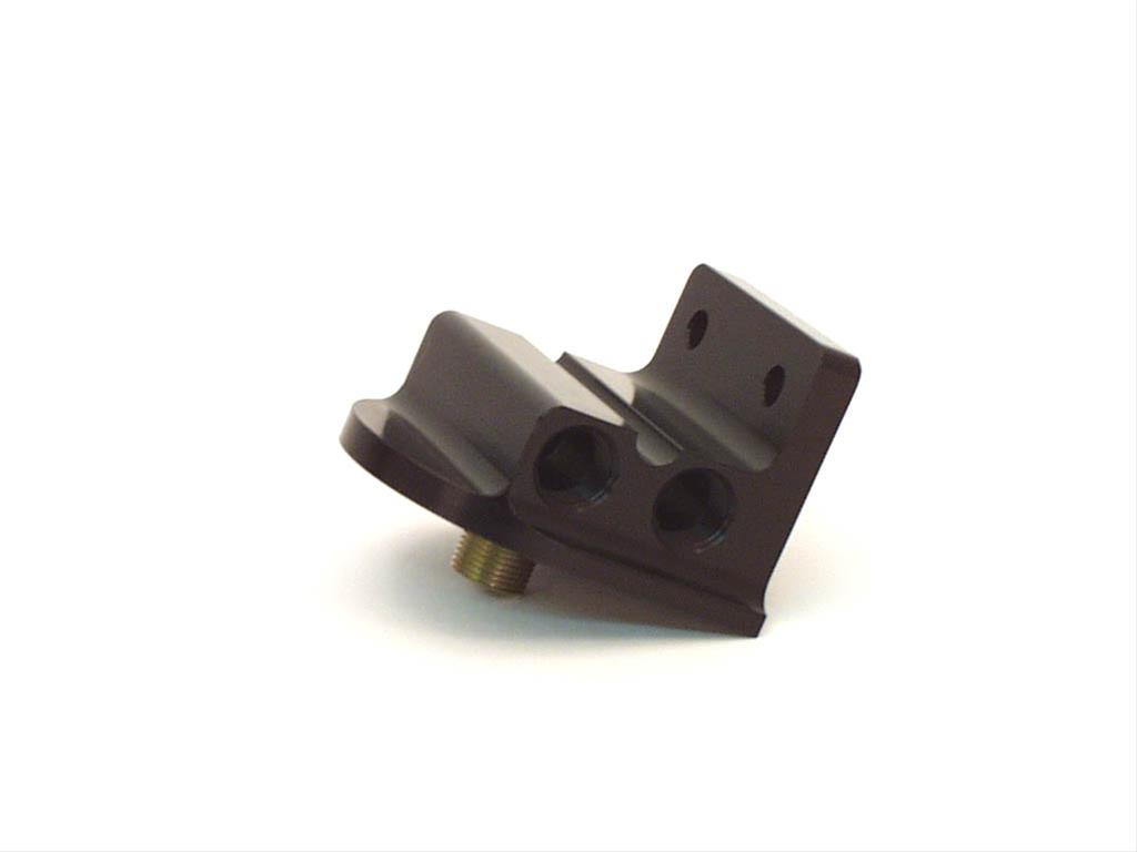 Canton Racing Remote Oil Filter Mounts 22-622 Mount, Remote, Single Bracket Style, Billet Aluminum, Black Anodized, 1/2 in. NPT Female Threads