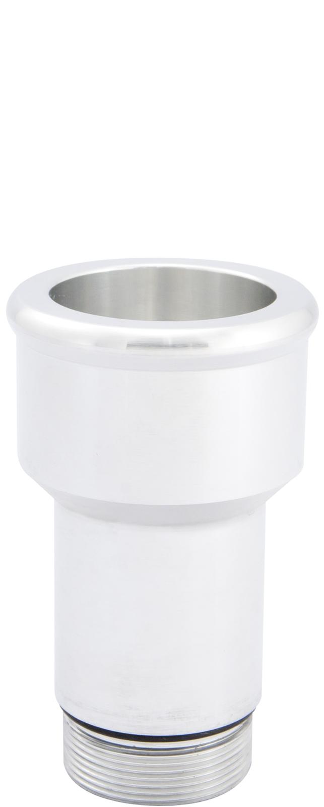 CVR Water Pump and Thermostat Fittings 8175CL Fitting, Adapter, Straight Cut to Hose Barb, Straight, Billet Aluminum, Clear Anodized, 1 3/16 in., 1 3/4 in. Hose Barb, Each thumbnail 2