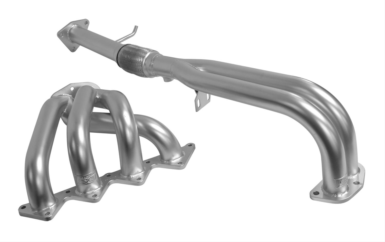 2 Piece Silver DC Sports HHC5009 Prelude VTEC 4-2-1 Header with Ceramic Coating