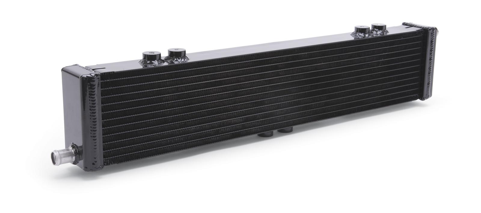 Edelbrock Heat Exchanger Single Pass Dual Row 22 000 Btu/Hr 26 5In W X 5In H X 2 62In D Black
