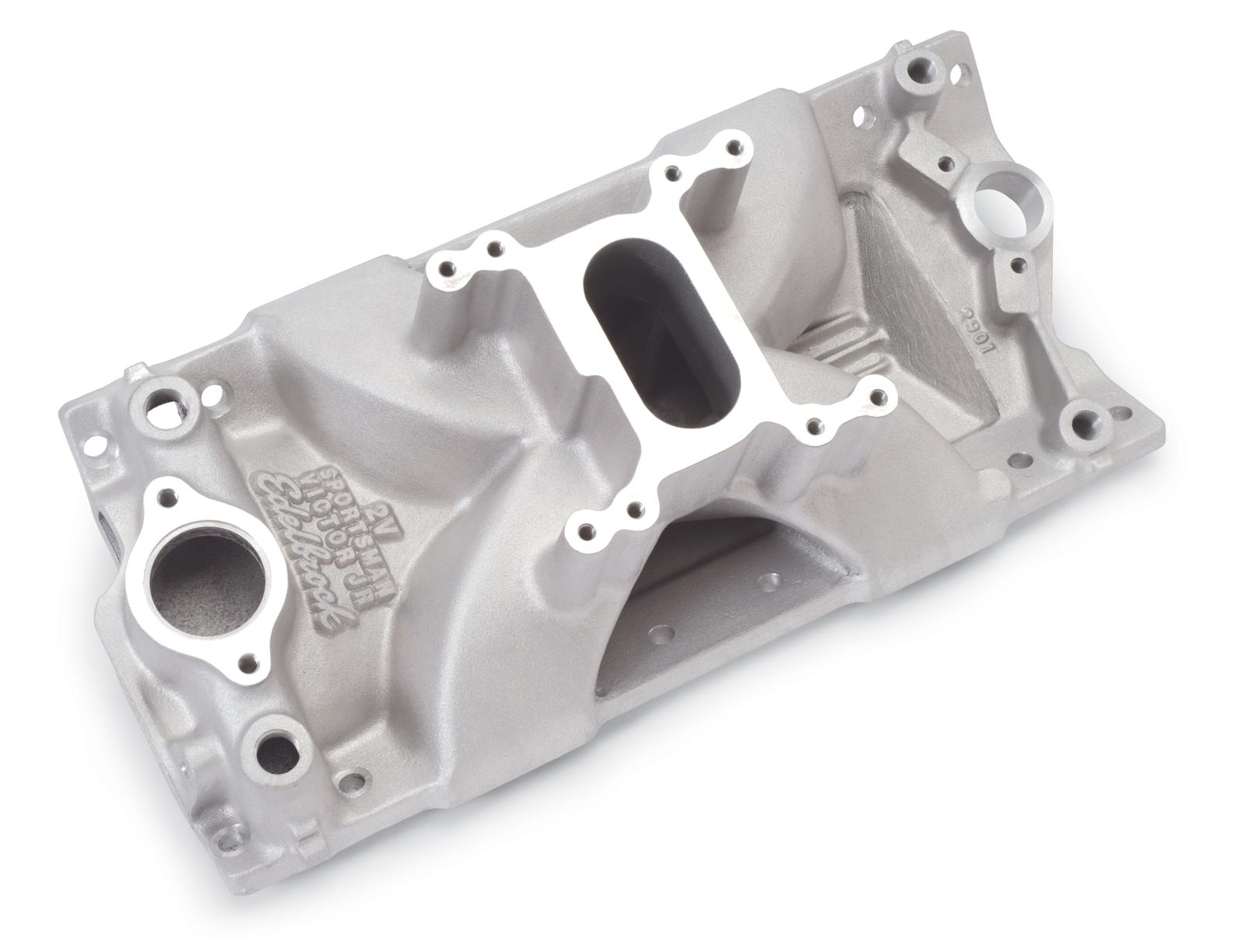 Edelbrock SBC Victor Jr. Sportsman Manifold - 2 Barrel
