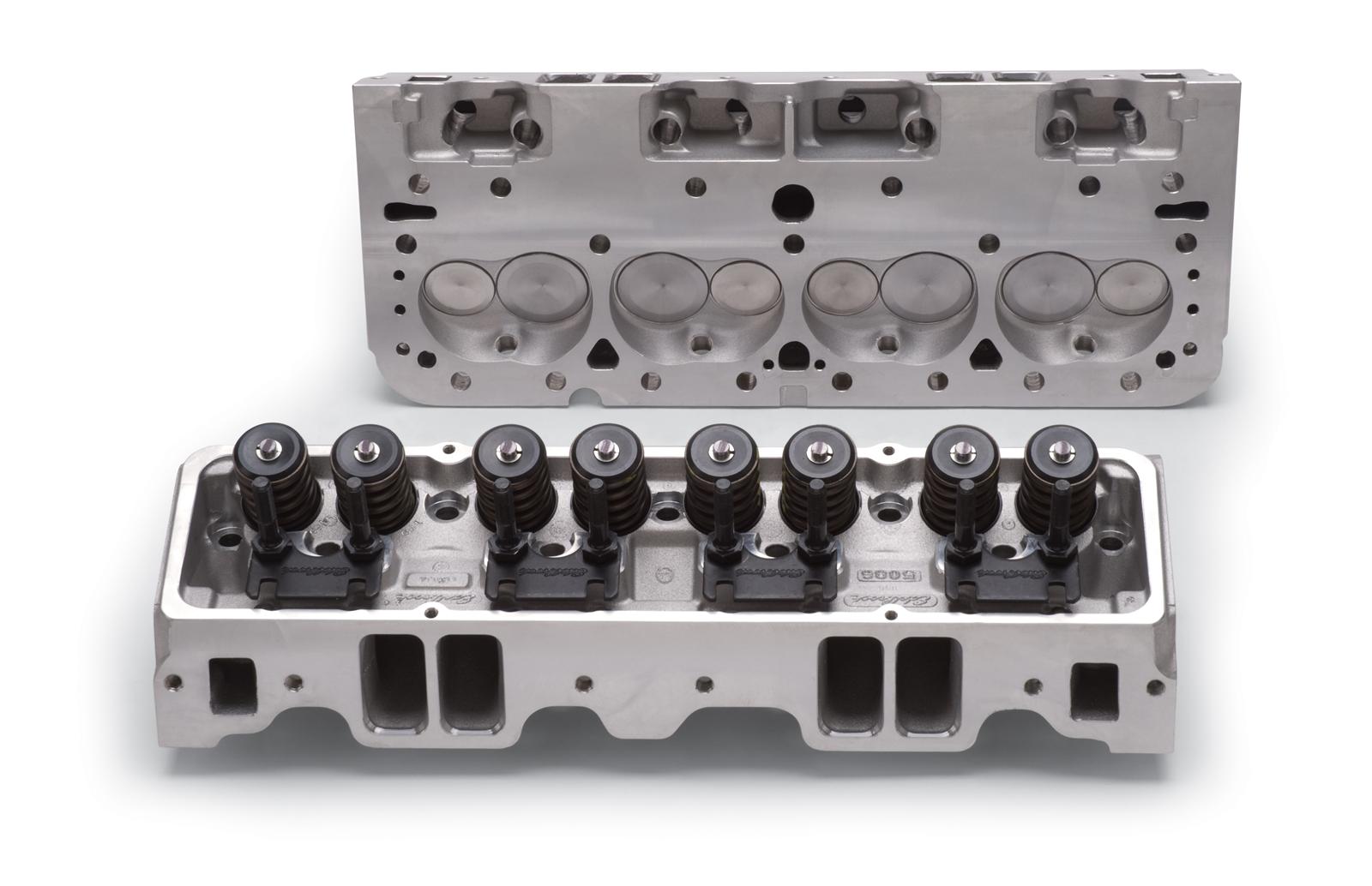 Edelbrock 1Pr Cyl Head E-210 SBC 64cc Perf RPM (Complete Pair)