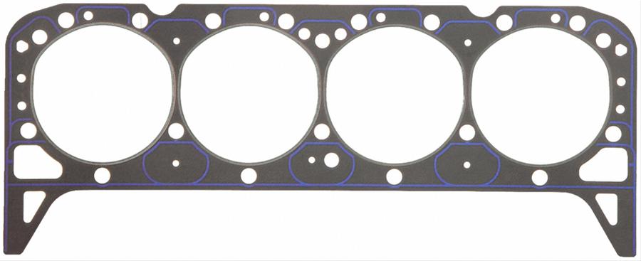 Fel-Pro Performance Head Gaskets 1074 Gasket, Composition Type, 4.125 in. Bore, .039 in. Compressed Thickness, Chevy, Small Block, Each thumbnail 2