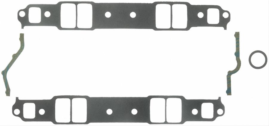 Fel-Pro Performance Intake Manifold Gasket Sets 1266 Gaskets, Manifold, Intake, Composite, 2.21 in. x 1.31 in. Port, .120 in. Thick, Chevy, Small Block, Set thumbnail 2