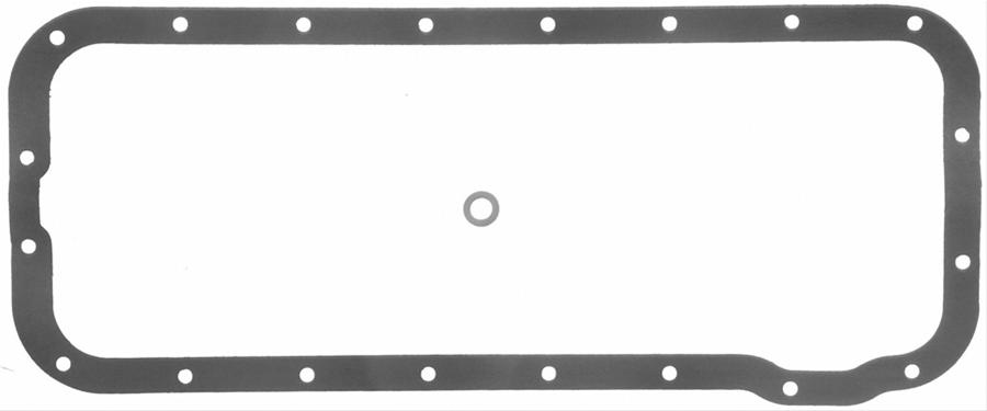 Fel-Pro Performance Oil Pan Gaskets 1817 Gasket, One-Piece, Rubber Coated Fiber, Ford, 332-428, Big Block FE, Each thumbnail 2