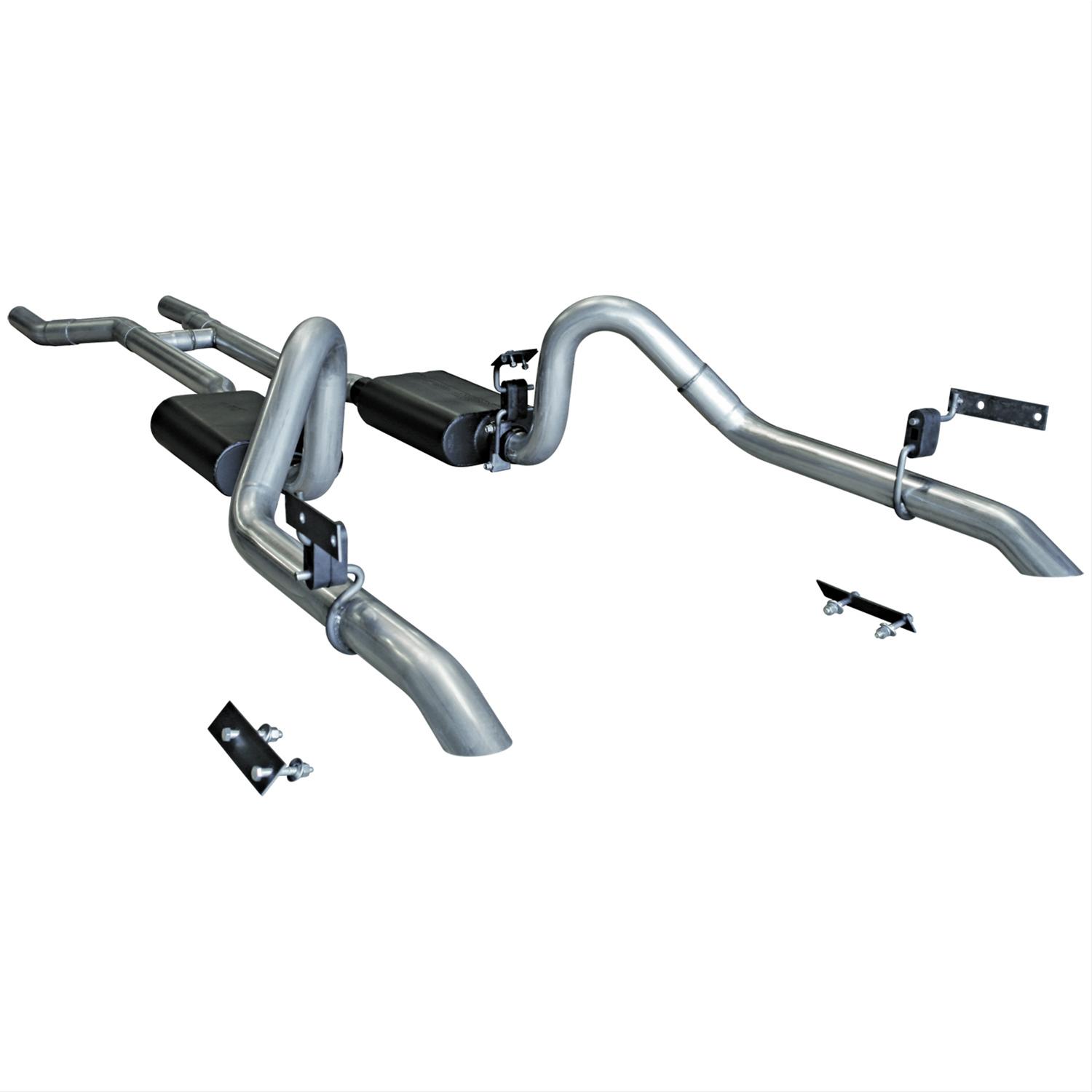 Flowmaster American Thunder Exhaust Systems 17282 Exhaust, Thunder, Split Rear, Steel, Aluminized, Ford, Kit