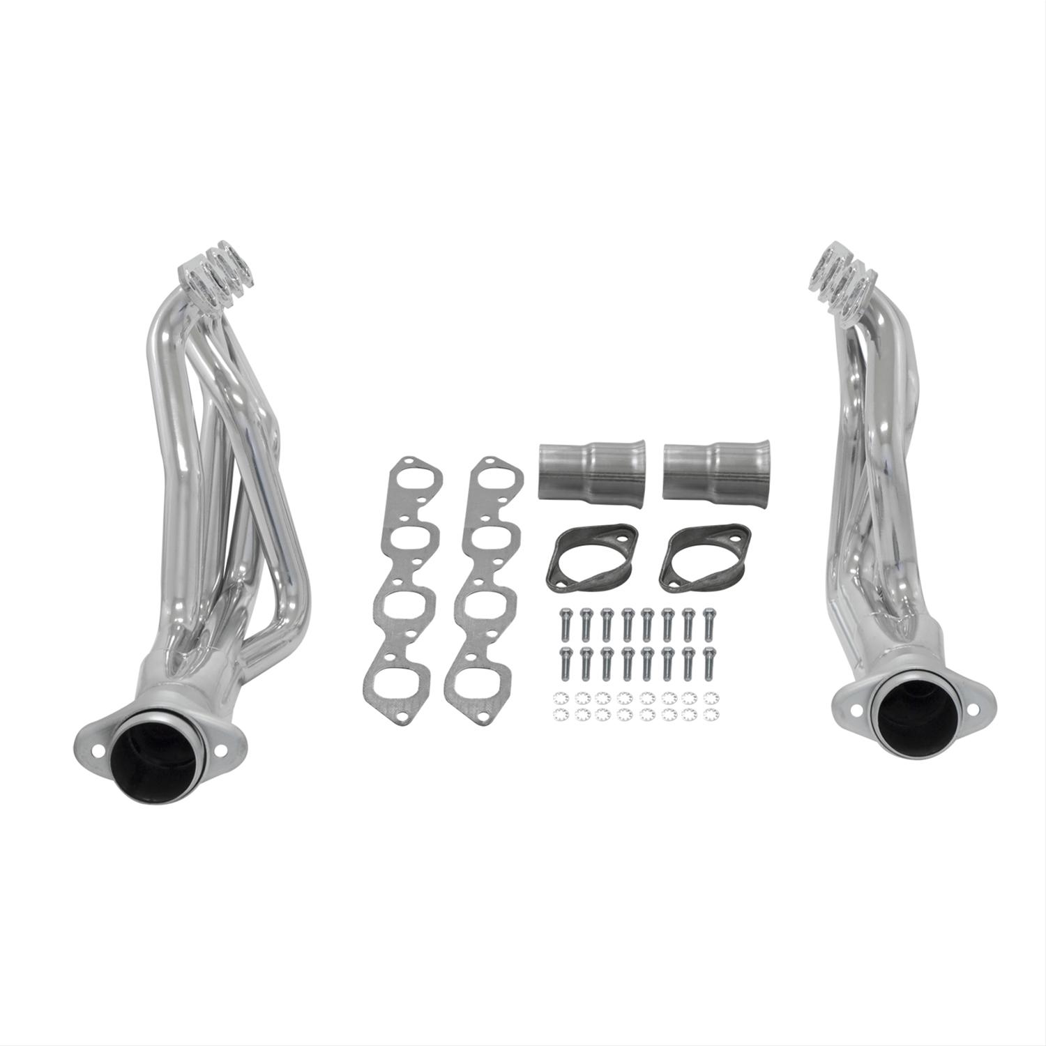 Flowmaster Scavenger Series Elite Headers 814111 Headers, Elite, Long Tube, Stainless, Polished Ceramic Coated, Chevy, GMC, Big Block, Pair