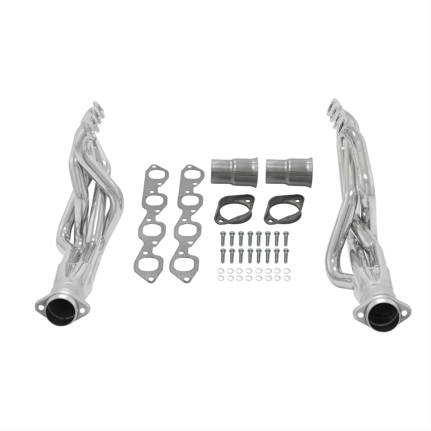 Flowmaster Scavenger Series Elite Headers 814114 Headers, Elite, Long Tube, Stainless, Polished Ceramic Coated, Chevy, Big Block, Pair
