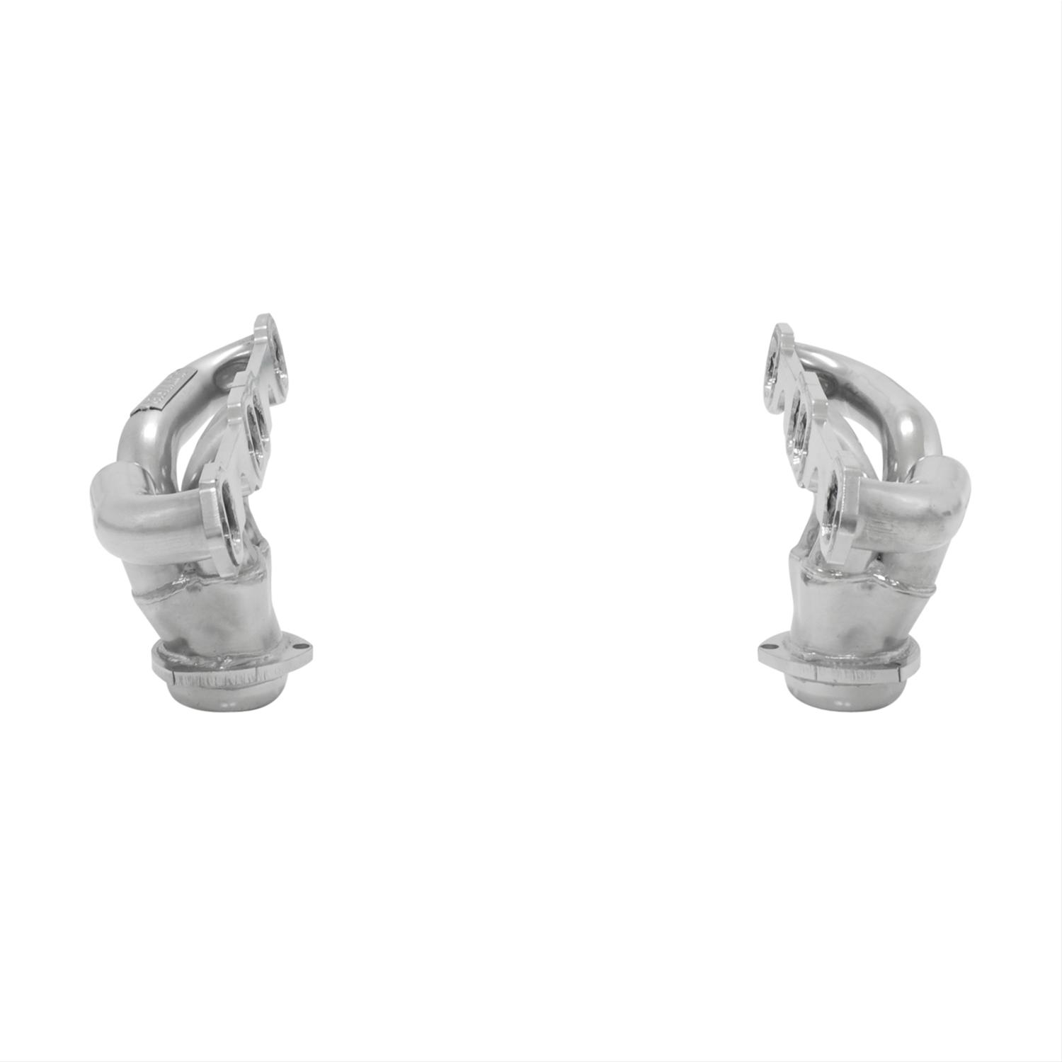 Flowmaster Scavenger Series Elite Headers 814120 Headers, Elite, Shorty, Stainless, Polished Ceramic Coated, Chevy, Small Block, Pair