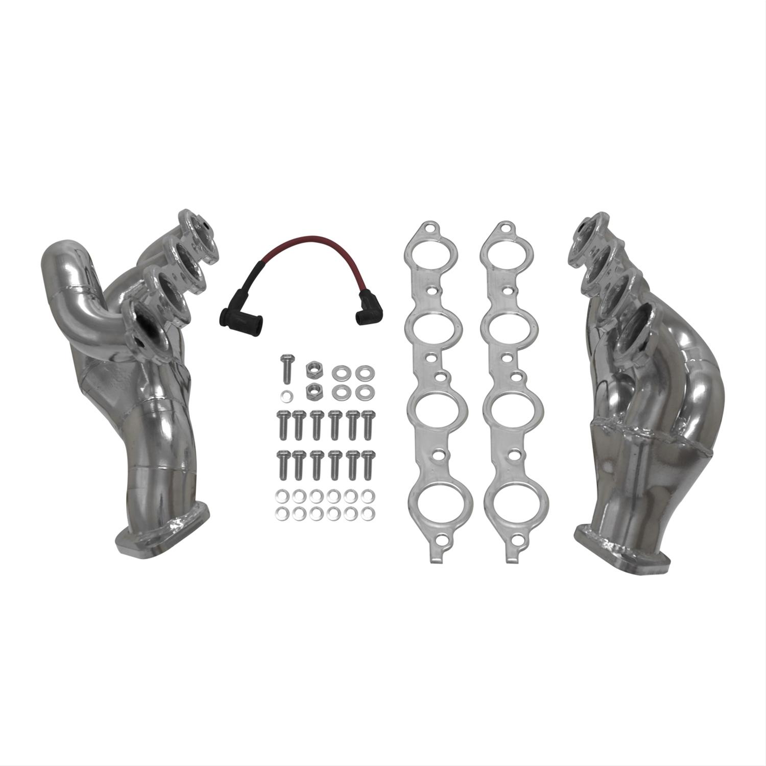 Flowmaster Scavenger Series Elite Headers 814121 Headers, Elite, Shorty, Stainless, Polished Ceramic Coated, Chevy, 6.2L LS, Pair