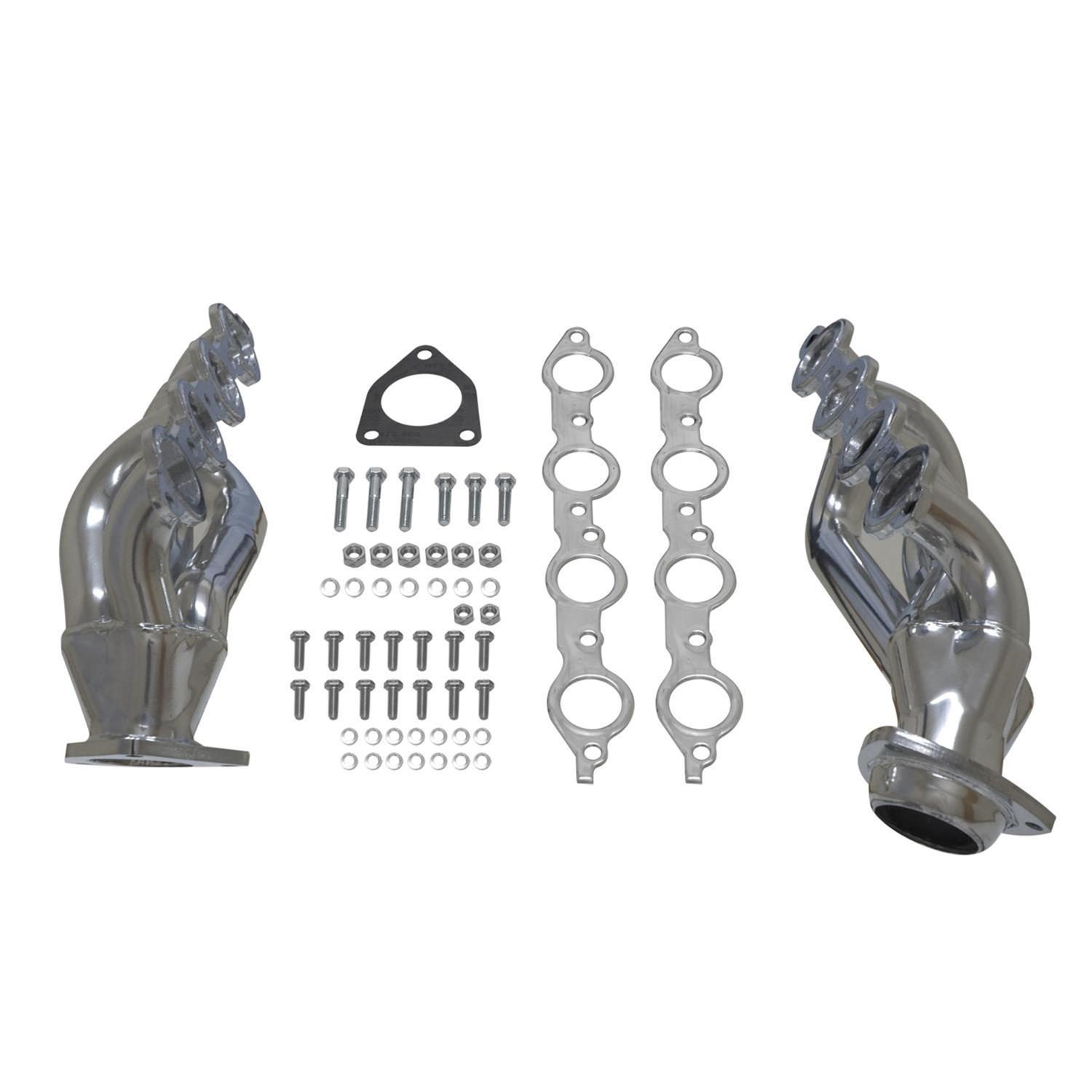 Flowmaster Scavenger Series Elite Headers 814123 Headers, Elite, Shorty, Stainless, Polished Ceramic Coated, Cadillac, Chevy, GMC, Hummer, Pair