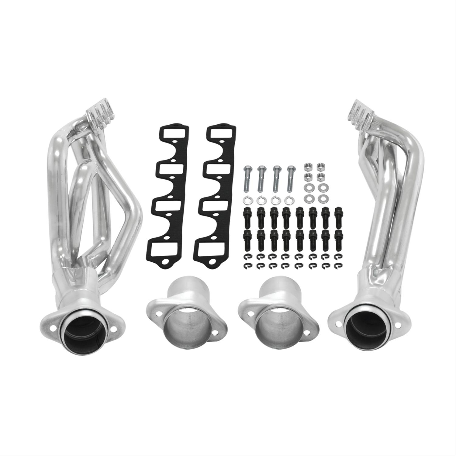 Flowmaster Scavenger Series Elite Headers 814211 Headers, Elite, Long Tube, Polished Ceramic Coated, Ford, 260, 283, 289, 302, Pair